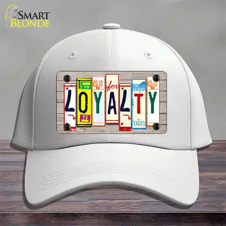 Loyalty Wood License Plate Art Novelty License Plate Hat Cotton / White