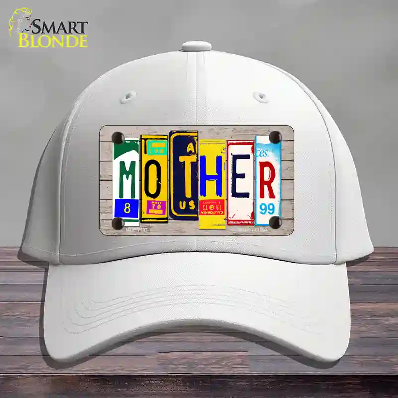 Mother Wood License Plate Art Novelty License Plate Hat Cotton / White