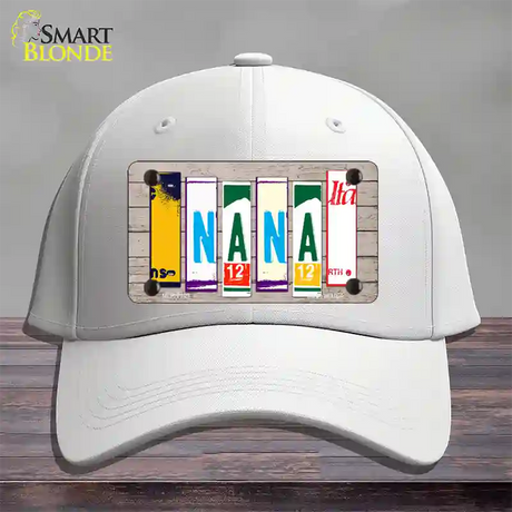 Nana Wood License Plate Art Novelty License Plate Hat Cotton / White