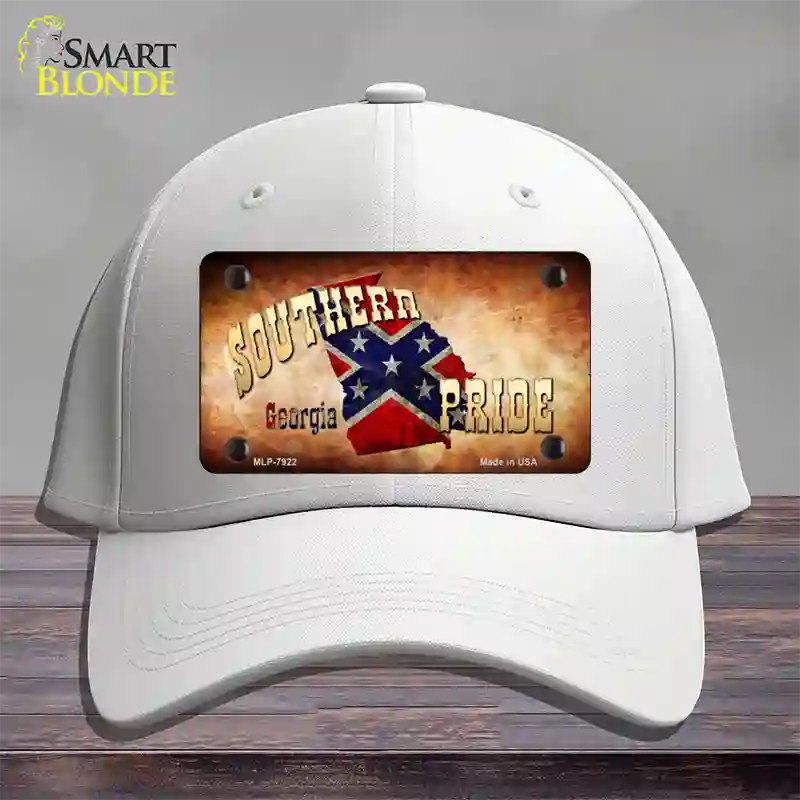 Southern Pride Georgia Novelty License Plate Hat Cotton / White