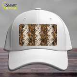 Snake Print Novelty License Plate Hat Cotton / White