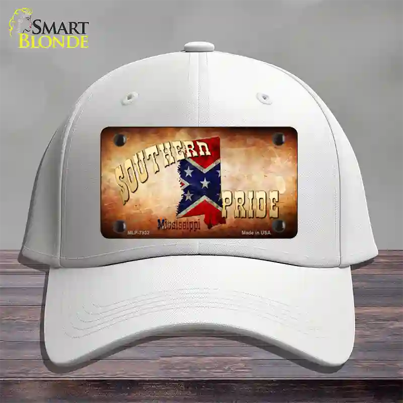 Southern Pride Mississippi Novelty License Plate Hat Cotton / White