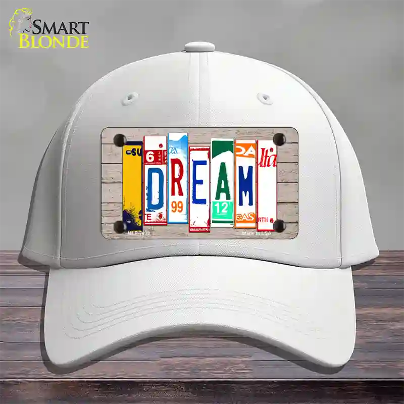 Dream Wood License Plate Art Novelty License Plate Hat Cotton / White