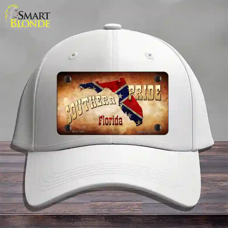 Southern Pride Florida Novelty License Plate Hat Cotton / White