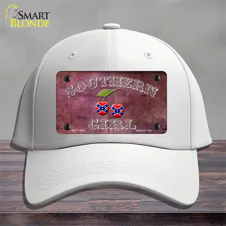 Southern Girl Novelty License Plate Hat Cotton / White