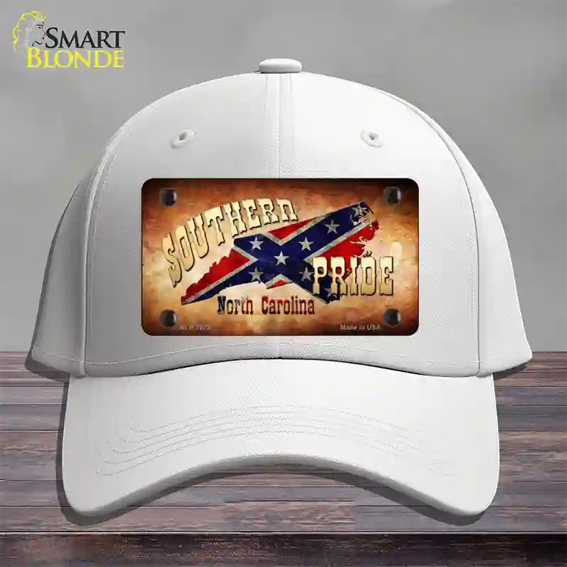 Southern Pride North Carolina Novelty License Plate Hat Cotton / White