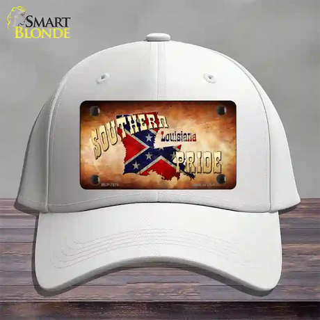 Southern Pride Louisiana Novelty License Plate Hat Cotton / White