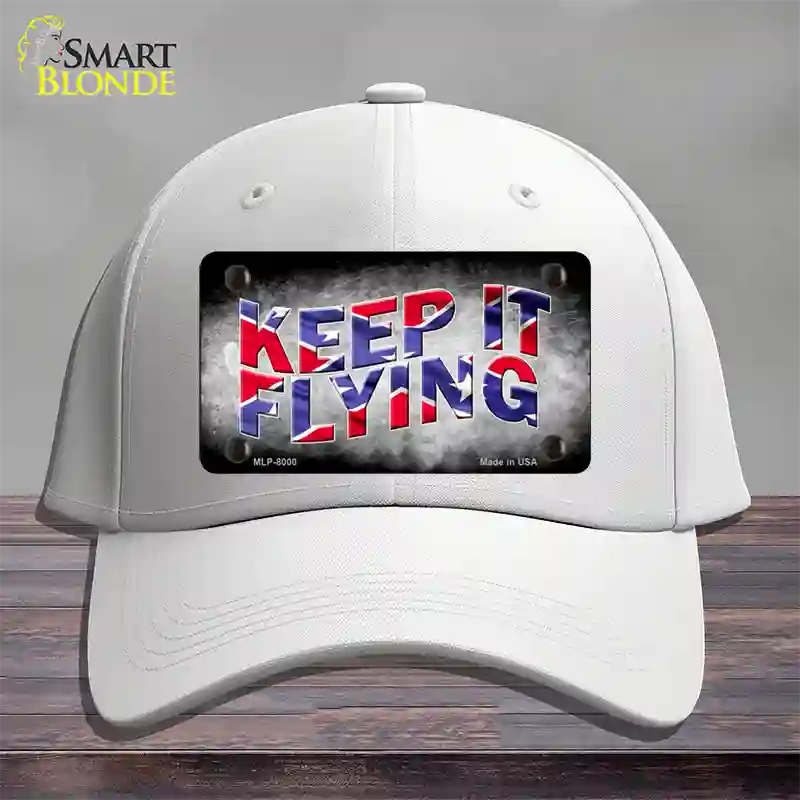 Keep It Flying Novelty License Plate Hat Cotton / White