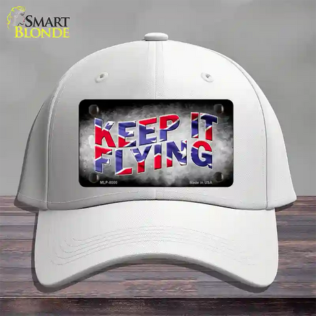 Keep It Flying Novelty License Plate Hat Cotton / White