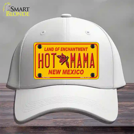 New Mexico Hot Mama Novelty License Plate Hat Cotton / White