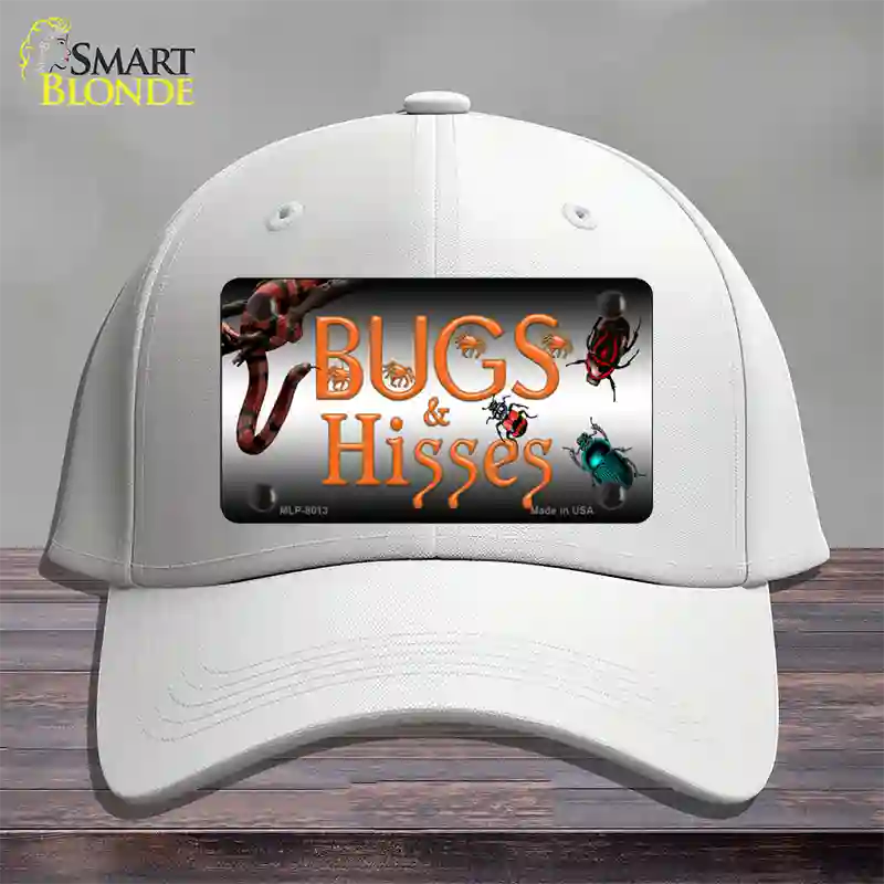 Bugs & Hisses Novelty License Plate Hat Cotton / White