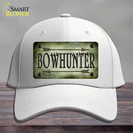 Bowhunter Novelty License Plate Hat Cotton / White