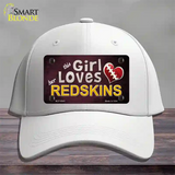 This Girl Loves Her Redskins Novelty License Plate Hat Cotton / White