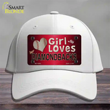 This Girl Loves Her Diamondbacks Novelty License Plate Hat Cotton / White