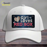 This Girl Loves Her Red Sox Novelty License Plate Hat Cotton / White