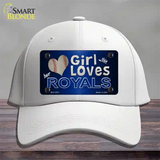 This Girl Loves Her Royals Novelty License Plate Hat Cotton / White