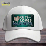 This Girl Loves Her Mariners Novelty License Plate Hat Cotton / White