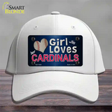 This Girl Loves Her Cardinals Baseball Novelty License Plate Hat Cotton / White