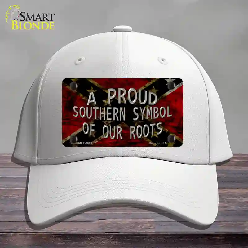 Symbol Of Our Roots Novelty License Plate Hat Cotton / White