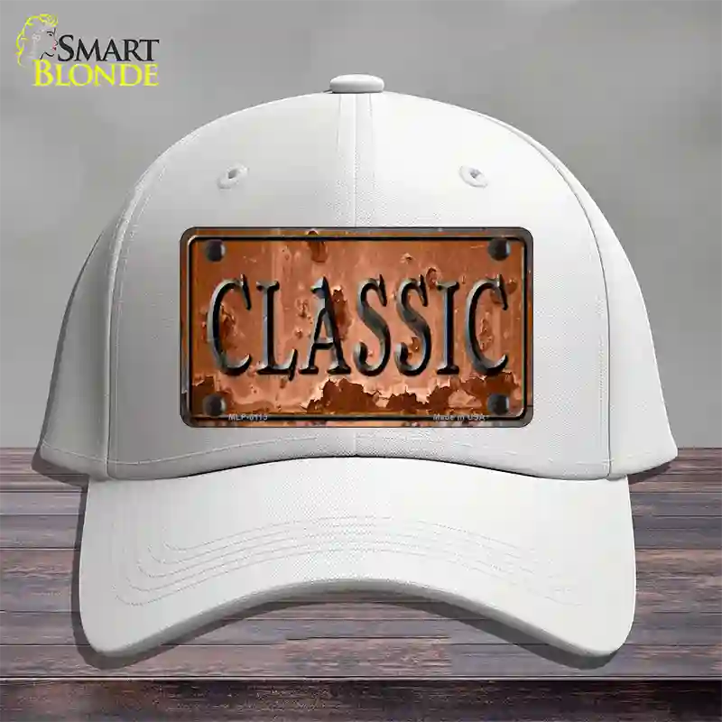 Classic Novelty License Plate Hat Cotton / White