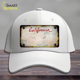 California Rusty Blank Novelty License Plate Hat Cotton / White