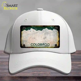 Colorado Rusty Blank Novelty License Plate Hat Cotton / White