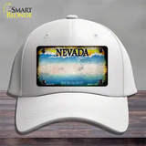 Nevada Rusty Blank Novelty License Plate Hat Cotton / White