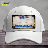 North Carolina Rusty Blank Novelty License Plate Hat Cotton / White