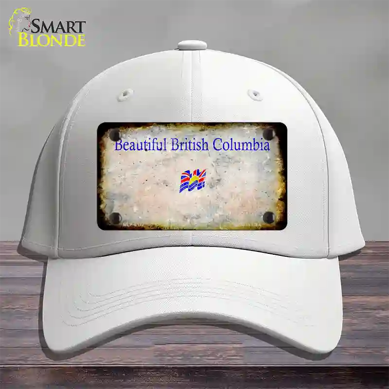 British Columbia Rusty Blank Novelty License Plate Hat Cotton / White