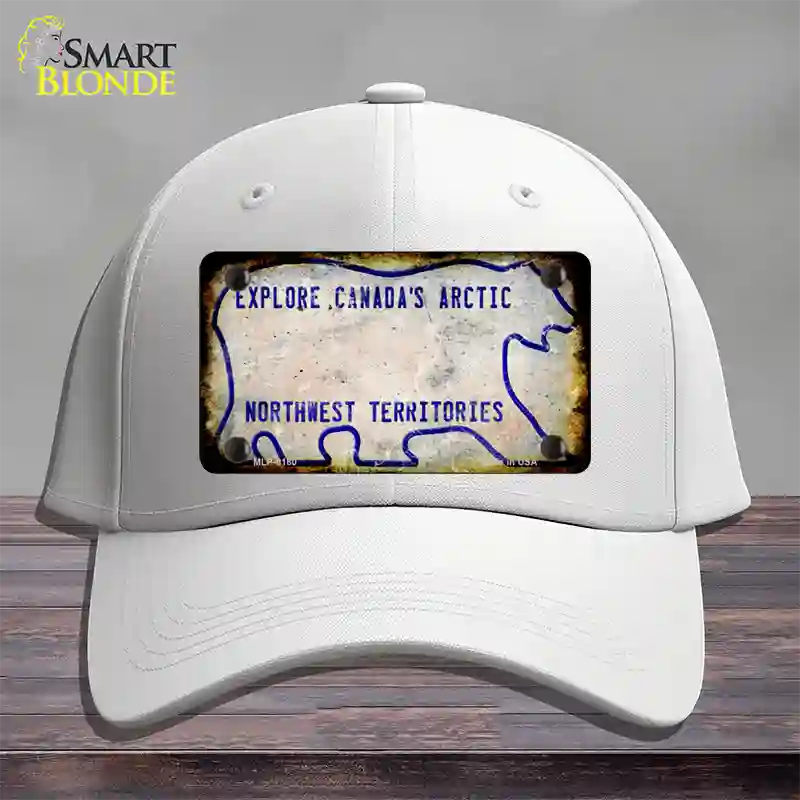 Northwest Territories Rusty Blank Novelty License Plate Hat Cotton / White