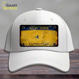 New York Yellow Rusty Blank Novelty License Plate Hat Cotton / White