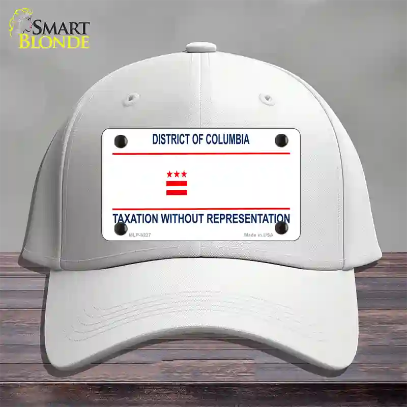 Taxation Without Representation Novelty License Plate Hat Cotton / White