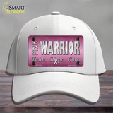 Pink Warrior Novelty License Plate Hat Cotton / White