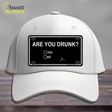 Are You Drunk Novelty License Plate Hat Cotton / White