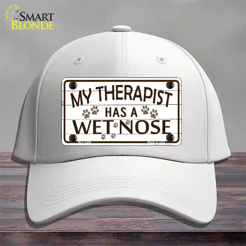 My Therapist Novelty License Plate Hat Cotton / White