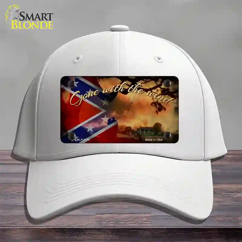 Gone With The Wind Novelty License Plate Hat Cotton / White