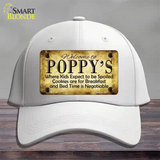 Poppys Novelty License Plate Hat Cotton / White