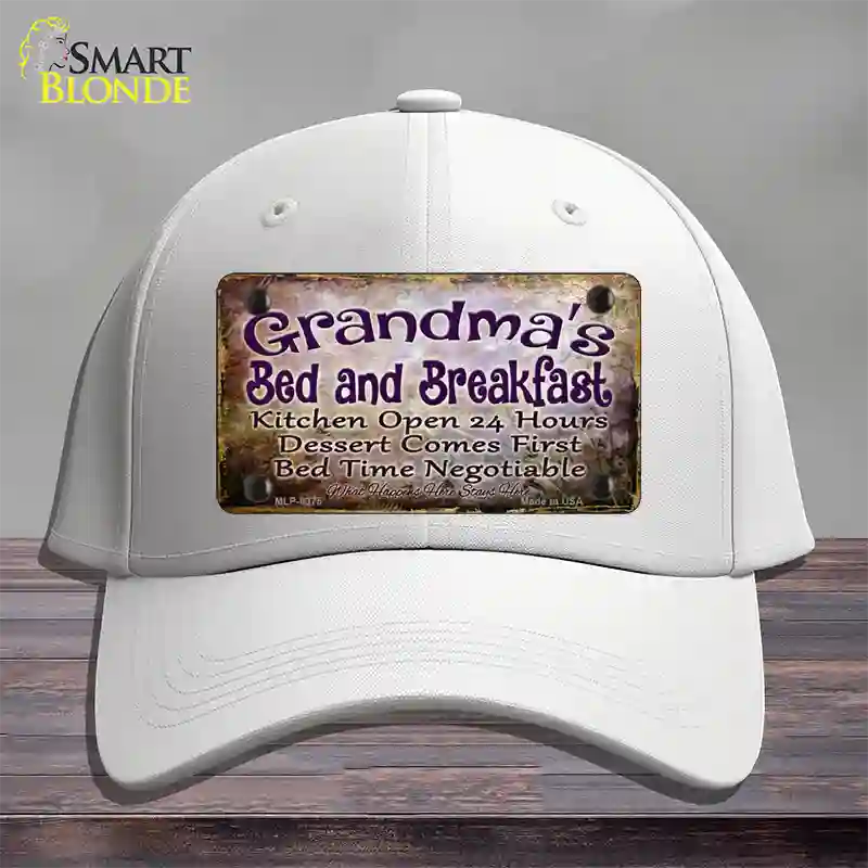 Grandmas Bed & Breakfast Novelty License Plate Hat Cotton / White