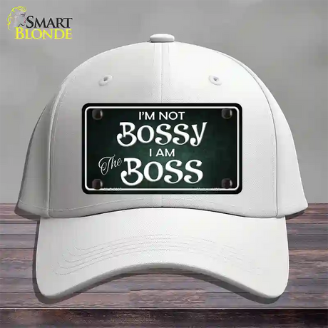 Im Not Bossy Novelty License Plate Hat Cotton / White