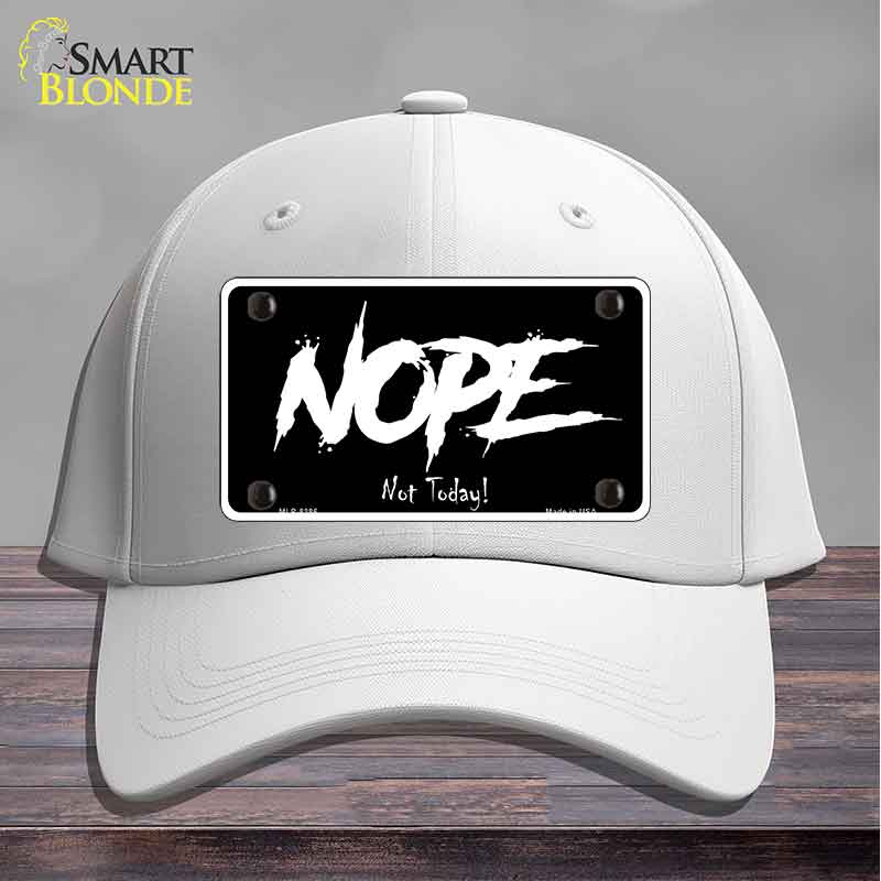 Nope Not Today Novelty License Plate Hat