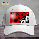 Lady Bug Novelty License Plate Hat Cotton / White