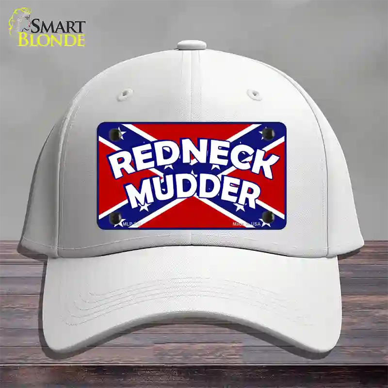 Redneck Mudder Novelty License Plate Hat Cotton / White