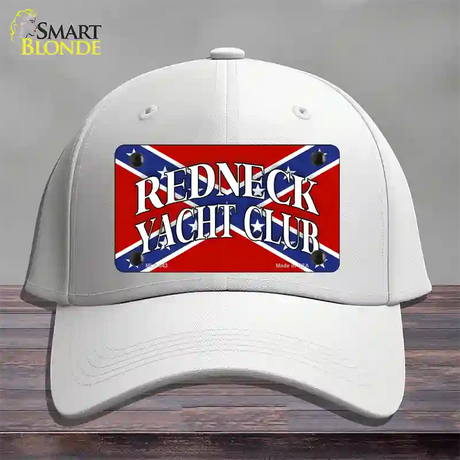 Redneck Yacht Club Novelty License Plate Hat Cotton / White