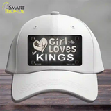 This Girl Loves Her Kings Hockey Novelty License Plate Hat Cotton / White