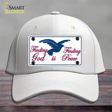 Finding God Finding Peace Novelty License Plate Hat Cotton / White