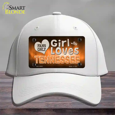 This Girl Loves Tennessee Novelty License Plate Hat Cotton / White