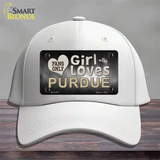 This Girl Loves Purdue Novelty License Plate Hat Cotton / White