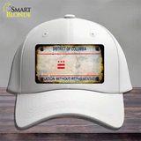 District Of Columbia Rusty State Novelty License Plate Hat Cotton / White