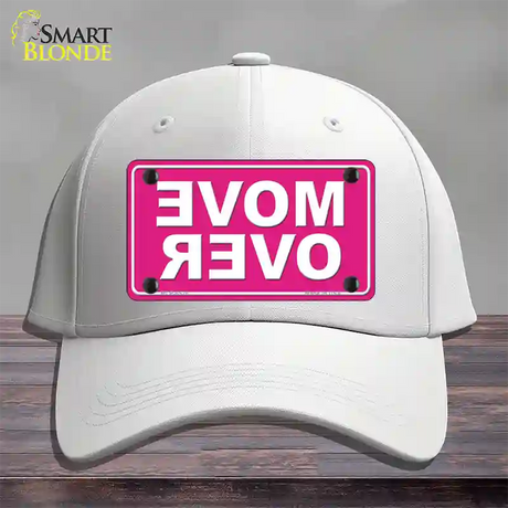 Move Over Pink Novelty License Plate Hat Cotton / White