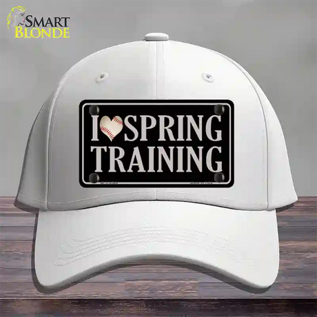 I Love Spring Training Novelty License Plate Hat Cotton / White